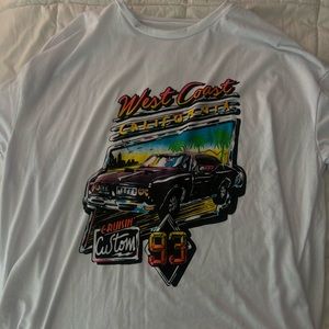 west coast oversized tee shirt